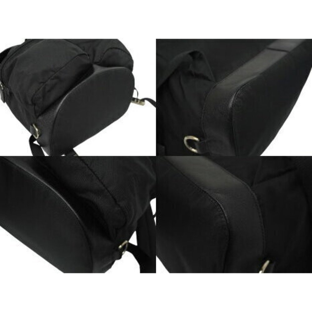 Prada Backpack Daypack Double Pocket Triangle Log… - image 6